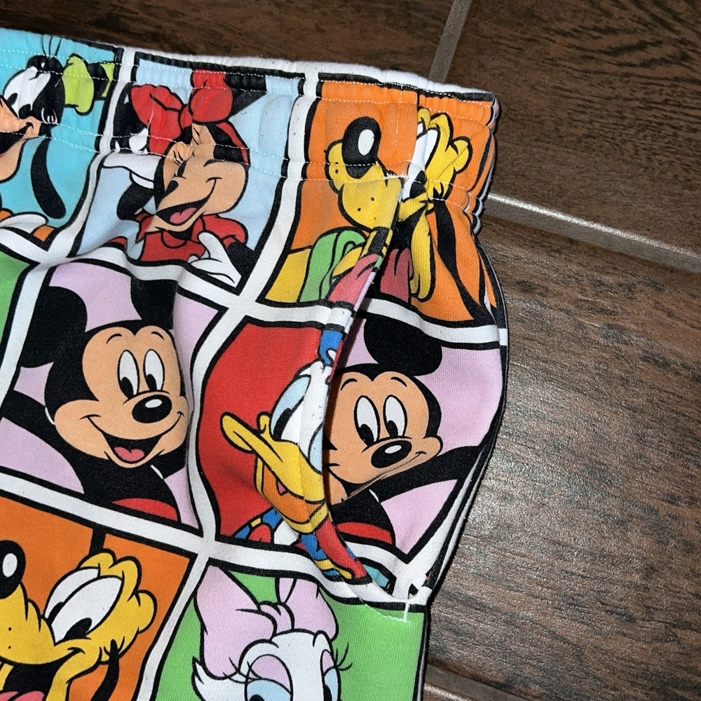 Disney Mickey And Friends Sweatpants Men 3XL Multicolor XXXL All Over Print - Picture 5 of 9